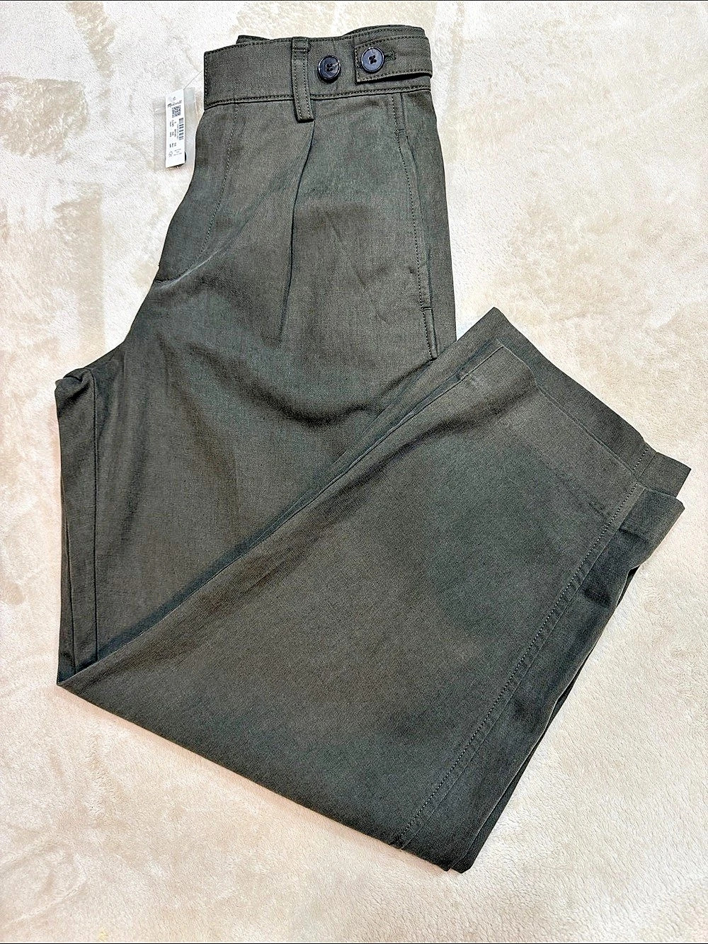 Madewell Wide Leg Crop Pant Pants in Gray Size 0 NWT
